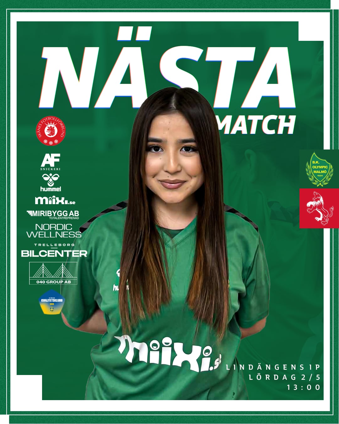 Hemmapremiär mot AFC Malmö